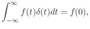 $\displaystyle \delta(t) \isdef \lim_{\Omega\to\infty}\frac{\sin(\Omega t)}{\pi t}.
$