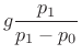 $ p_1 = \overline{p}_0$