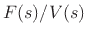 $\displaystyle F(s) = m [s V(s) - v(0)].
$
