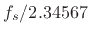 $ f_s/2.34567$