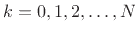 $ k=0,1,2,\ldots,N$