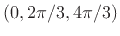 $ (0,2\pi/3,4\pi/3)$