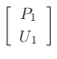 $\displaystyle \left[\begin{array}{c} P_1 \\ [2pt] U_1 \end{array}\right]$