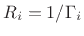 $ R_i=1/\Gamma _i$