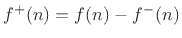 $ f^{{+}}(n) = f(n) - f^{{-}}(n)$