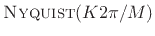 $ \hbox{\sc Nyquist}(K2\pi/M)$