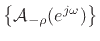 $\displaystyle \left\{{\cal A}_{-\rho }(e^{j\omega }) \right\}
$