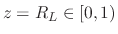 $z=R_L\in[0,1)$
