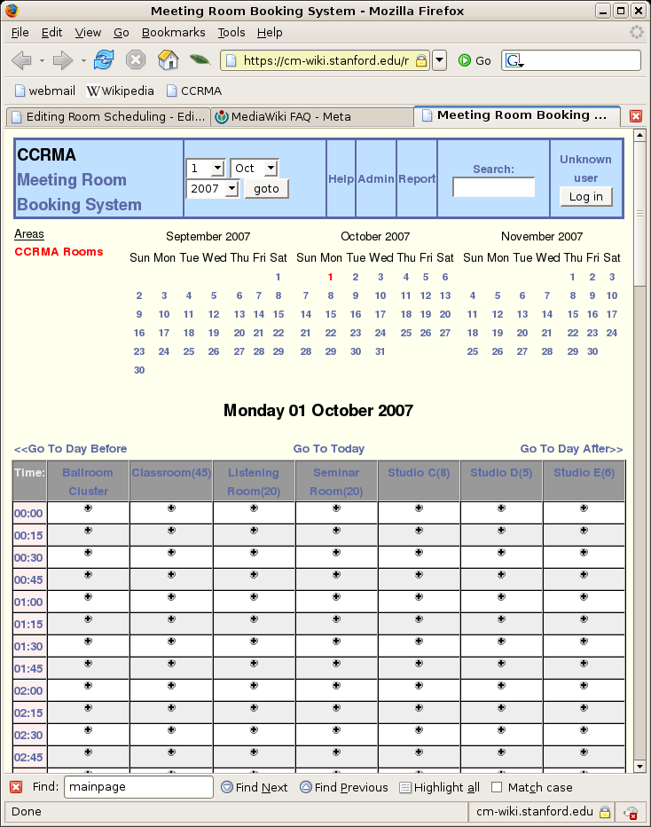 Room Scheduling Ccrma Wiki