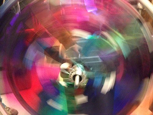 Bicycaleidoscope wheel spinning.jpg
