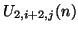 $ U_{2,i+2,j}(n)$