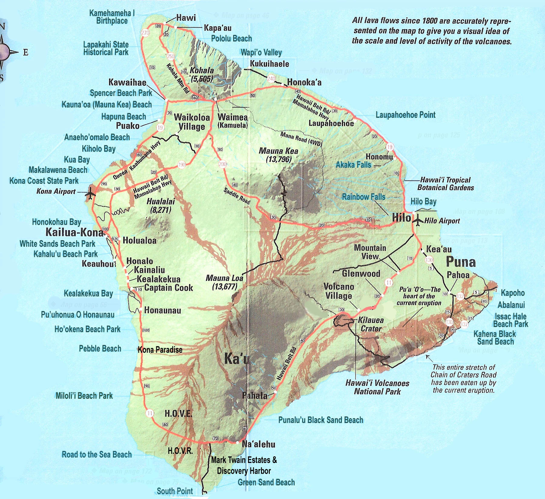 Driving Map Big Island Fp