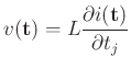 $\displaystyle v({\bf t}) = L\frac{\partial i({\bf t})}{\partial t_{j}}$