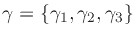 ${\mathbf\gamma}=\{\gamma_1,\gamma_2,\gamma_3\}$