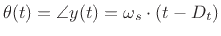 $\displaystyle y(t)= x(t-D_t) = e^{j\omega_s \cdot (t-D_t)}.
$