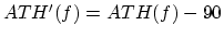 $ATH'(f) = ATH(f)-90$