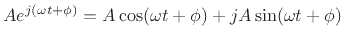 $\displaystyle A e^{j(\omega t + \phi)} = A\cos(\omega t + \phi) + j A\sin(\omega t + \phi)
$