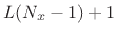 $ L(N_x-1)+1$