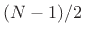 $\displaystyle D(\omega) \isdef
- \frac{\partial}{\partial \omega}\Theta(\omega) =
- \frac{\partial}{\partial \omega}\left(-\alpha\omega T\right) = \alpha T = \frac{(N-1)T}{2}.
$