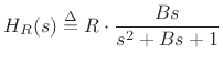 $\displaystyle H(s) = 1 + H_R(s)
$