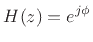 $\displaystyle H(z) = e^{j\phi} z^{-K} \frac{\tilde{A}(z)}{A(z)}
$