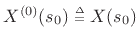 $\displaystyle X(\alpha) = \sum_{n=0}^\infty \frac{(\alpha-s_0)^n}{(\alpha-s_0)^{n+1}}
= \sum_{n=0}^\infty \frac{1}{\alpha-s_0}
= \infty \frac{1}{\alpha-s_0}.
$