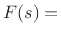 $\displaystyle X(s)
= \frac{x(0)}{s} + \frac{{\dot x}(0)}{s^2}
= \frac{x(0)}{s} + \frac{v(0)}{s^2}.
$