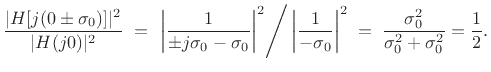 $\displaystyle H(s)
\eqsp \frac{1}{s-p_0} + \frac{1}{s-\overline{p_0}}
\eqsp \frac{s-\overline{p_0} + s-p_0}{(s-p_0)(s-\overline{p_0})}
\eqsp 2\frac{s - \sigma_0}{s^2-2\sigma_0s+(\sigma_0^2+\omega_0^2)}.
$