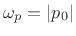 $\displaystyle \omega_p ^2 \eqsp \vert p_0\vert^2 \eqsp \sigma_0^2 + \omega_0^2 \eqsp \alpha^2 + \omega_0^2.
$