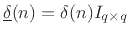 $ \underline{h}= \mathbf{x}\backslash\underline{y}$