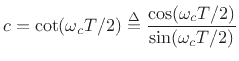 $\displaystyle \frac{1}{2+\sqrt{2}}\frac{(1+z^{-1})^2}{1 + \frac{2-\sqrt{2}}{2+\sqrt{2}}z^{-2}}$