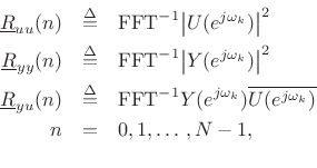 $ R_{yu}(-1)=R_{yu}(N-1)$