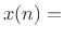 $\displaystyle \hat{\theta}^\ast = \left[\begin{array}{c} \underline{\hat{B}}^\ast \\ [2pt] \underline{\hat{A}}^\ast \end{array}\right] = \left[\begin{array}{cc} R_{uu} & R_{uy} \\ [2pt] R_{yu} & R_{yy} \end{array}\right]^{-1}
\left[\begin{array}{c} \underline{R}_{yu}[0\,\mbox{:}\,{{n}_b}] \\ [2pt] \underline{R}_{yy}[1\,\mbox{:}\,{{n}_a}] \end{array}\right]
$