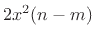 $ 2[gx(n)]^2 = 2g^2x^2(n)$