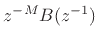 $\displaystyle H(z) = 1 + h_1 z^{-1}
$