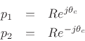 $ \omega_c = 2\pi f_c = \theta_c/T$