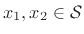 $ x_1,
x_2\in{\cal S}$