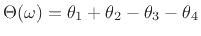 $ \Theta(\omega) =
\theta_1+\theta_2-\theta_3-\theta_4$