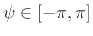 $ \psi = \arccos[2R\cos(\omega_c)/(1+R^2)]$