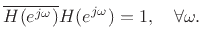 $ H(z)=1+jz^{-1}$