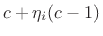 $\displaystyle c+\eta_i (c-1)$