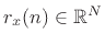 $ r_x(n)\in\mathbb{R}^N$