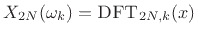 $\displaystyle 2\sum_{n=0}^{N-1} x(n) \cos\left[\frac{\pi k}{2N}(2n+1)\right],
\quad k=0,1,2,\ldots,N-1$