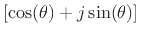 $\displaystyle \left[\cos(\theta) + j \sin(\theta)\right] ^{n+1} = \cos[(n+1)\theta] + j \sin[(n+1)\theta]. \protect$