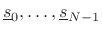 $ \underline{s}_0,\ldots,\underline{s}_{N-1}$