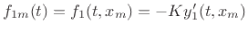 $ f_{1m}(t) =
f_1(t,x_m) = -Ky'_1(t,x_m)$