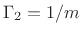 $ \Gamma _2=1/m$