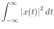 $\displaystyle \frac{1}{\left\Vert\,X\,\right\Vert _2} \sqrt{\int_{-\infty}^\infty \omega^2 \left\vert X(\omega)\right\vert^2 \frac{d\omega}{2\pi}}
\quad\isdef \quad \frac{\left\Vert\,\omega X\,\right\Vert _2}{\left\Vert\,X\,\right\Vert _2},
\protect$