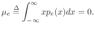 $\displaystyle p_e(x) = \left\{\begin{array}{ll}
\frac{1}{q}, & \left\vert x\right\vert\leq\frac{q}{2} \\ [5pt]
0, & \left\vert x\right\vert>\frac{q}{2} \\
\end{array} \right.
$