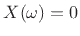 $ X(\omega)=\int_{-\infty}^{\infty} x(t)
e^{-j\omega t} dt$